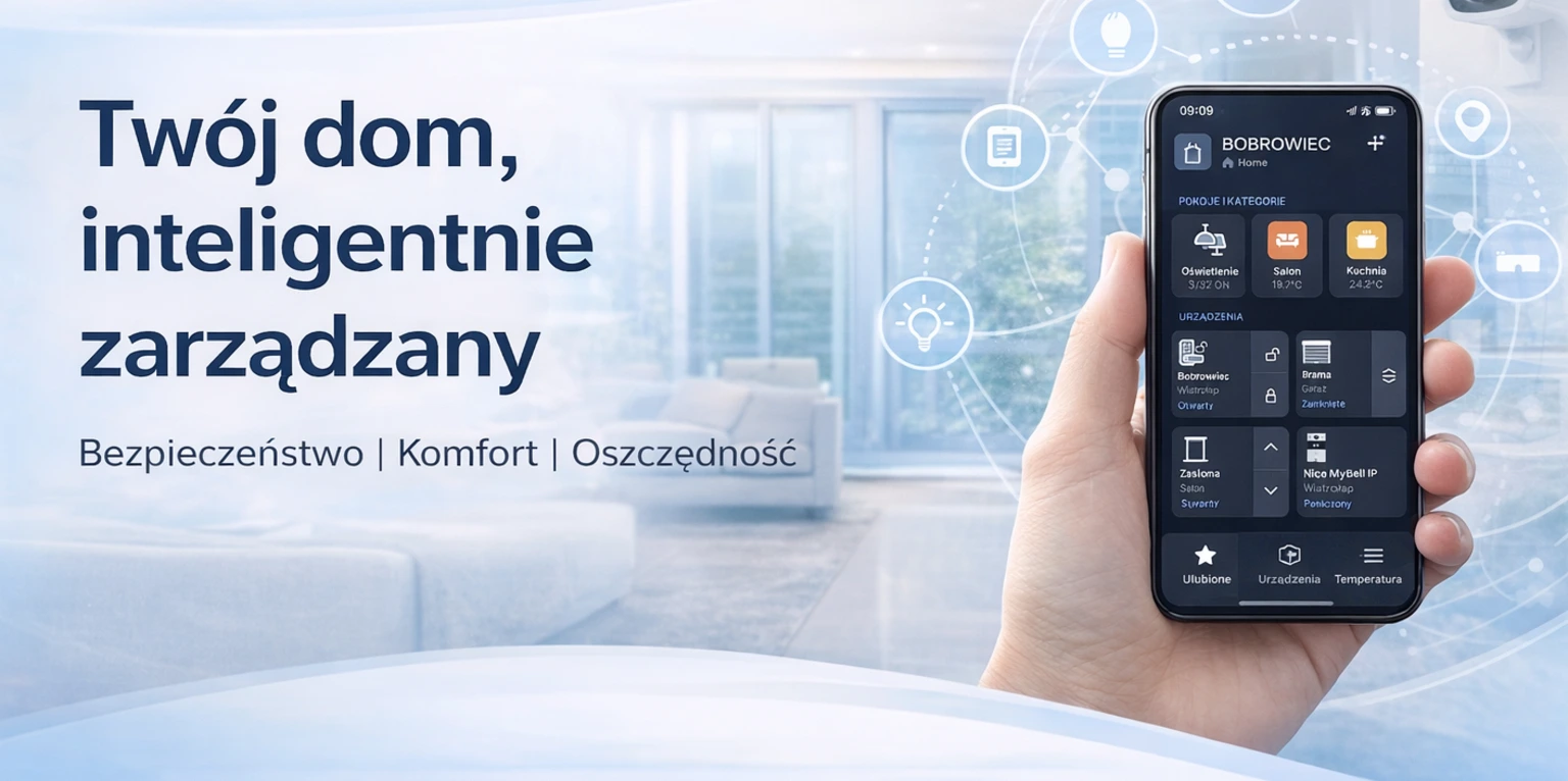 Sterowanie inteligentnym domem z aplikacji mobilnej Smart Home