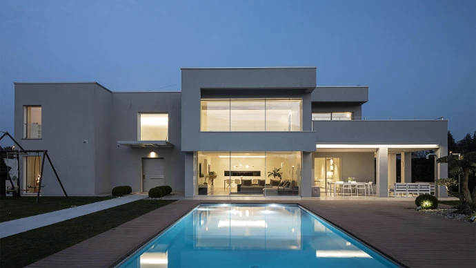 Dom jednorodzinny z systemem NICE Smart Home – automatyka domu od EnergyHouse