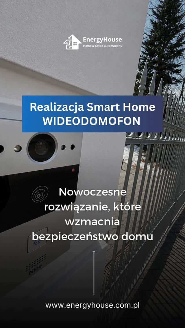Wideodomofon Nice My DoorBell — materiał Energyhouse z realizacji