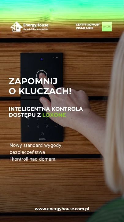 Kadr z filmu Energyhouse: Kontrola dostępu z Loxone