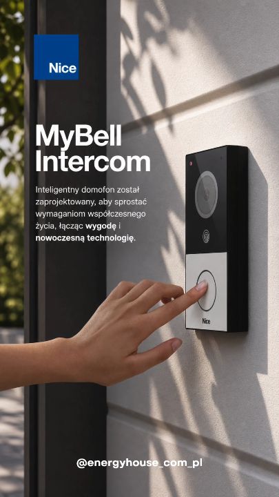 Kadr z filmu Energyhouse: Nice MyBell przy wejściu do domu